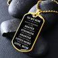 To My Son | Braver, Stronger, Smarter (White Text ) Dog Tag - ALL4THEGIFTOFIT