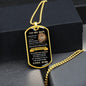 To My Son | Never Forget That I Love You | Dog Tag - ALL4THEGIFTOFIT