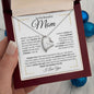 To My Beautiful Mom - You Mean The World To Me | Forever Love Necklace - ALL4THEGIFTOFIT