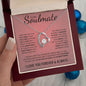 To My Soulmate | You Were My Missing Piece | Forever Love Necklace - Gift for Wife, Fiance, Girlfriend - ALL4THEGIFTOFIT