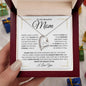 To My Beautiful Mom - You Mean The World To Me | Forever Love Necklace - ALL4THEGIFTOFIT