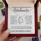 To My Soulmate | Through My Eyes | Forever Love Necklace - Gift for Wife, Fiance, Girlfriend - ALL4THEGIFTOFIT