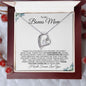 To My Bonus Mom | Thank You for Loving Me | Forever Love Necklace - Gift for Mother's Day, Birthdays, Holidays - ALL4THEGIFTOFIT