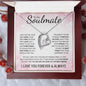 To My Soulmate | Through My Eyes | Forever Love Necklace - Gift for Wife, Fiance, Girlfriend - ALL4THEGIFTOFIT
