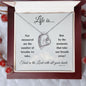 Life Is... | Forever Love Necklace - Gift for Easter, Confirmation, Holidays - ALL4THEGIFTOFIT