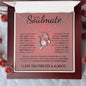 To My Soulmate | You Were My Missing Piece | Forever Love Necklace - Gift for Wife, Fiance, Girlfriend - ALL4THEGIFTOFIT