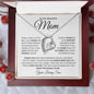 To My Beautiful Mom | You Mean The World To Me - Loving Son | Forever Love Necklace - ALL4THEGIFTOFIT