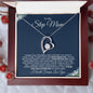 To My Step Mom | Thank You for Loving Me | Forever Love Necklace - Gift for Mother's Day, Birthdays, Holidays - ALL4THEGIFTOFIT