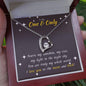 To My One & Only | Love You To The Moon & Back | Forever Love Necklace - Gift for Soulmate, Wife, Fiance, Girlfriend - ALL4THEGIFTOFIT