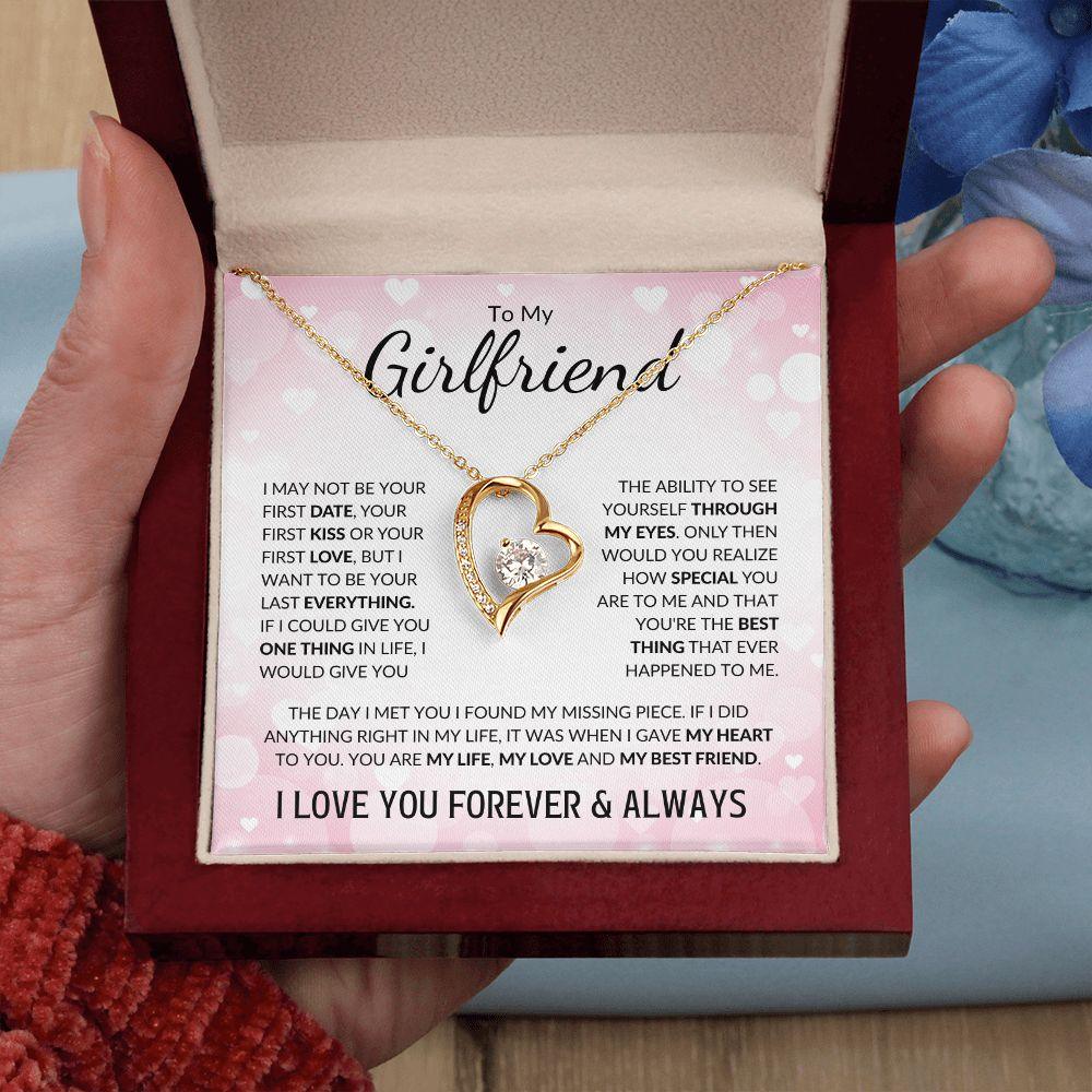 To My Girlfriend | My Love & My Best Friend | Forever Love Necklace - ALL4THEGIFTOFIT