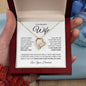 To My Beautiful Wife | I Can't Live Without You | Forever Love Necklace - Gift for Soulmate - ALL4THEGIFTOFIT