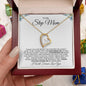 To My Step Mom | Thank You for Loving Me | Forever Love Necklace - Gift for Mother's Day, Birthdays, Holidays - ALL4THEGIFTOFIT