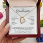 To My Granddaughter | Forever Connected at Heart | Forever Love Necklace - Gift for Birthday, Holidays, Just Because - ALL4THEGIFTOFIT