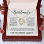 To My Soulmate | Through My Eyes | Forever Love Necklace - Gift for Wife, Fiance, Girlfriend - ALL4THEGIFTOFIT