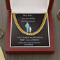 Hey Son.. | Love Dad | Cuban Link Chain - ALL4THEGIFTOFIT