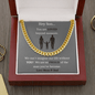 Hey Son... | Love Mom & Dad | Cuban Link Chain - ALL4THEGIFTOFIT