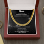 Son | We Are So Proud Of You | Mom & Dad | Cuban Link Chain - ALL4THEGIFTOFIT