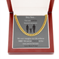 Hey Son... | Love Mom & Dad | Cuban Link Chain - ALL4THEGIFTOFIT