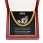 Papa | Your Loving Grand Daughter | Cuban Chain - ALL4THEGIFTOFIT