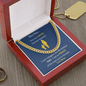 Hey Son.. | Love Mom | Cuban Link Chain - ALL4THEGIFTOFIT