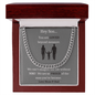 Hey Son... | Love Mom & Dad | Cuban Link Chain - ALL4THEGIFTOFIT