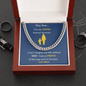 Hey Son.. | Love Mom | Cuban Link Chain - ALL4THEGIFTOFIT