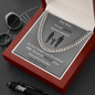 Hey Son... | Love Mom & Dad | Cuban Link Chain - ALL4THEGIFTOFIT
