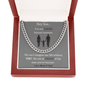 Hey Son... | Love Mom & Dad | Cuban Link Chain - ALL4THEGIFTOFIT