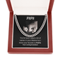 Papa | Your Loving Grandson | Cuban Chain - ALL4THEGIFTOFIT