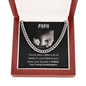 Papa | Your Loving Grand Daughter | Cuban Chain - ALL4THEGIFTOFIT
