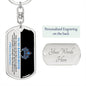 To My Badass Bestie | You are Capable | Dog Tag Swivel Keychain - ALL4THEGIFTOFIT
