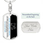 To My Amazing Friend | Sisters by Heart | Dog Tag Swivel Keychain - ALL4THEGIFTOFIT