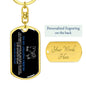 To My Amazing Friend | Love You Lots | Dog Tag Swivel Keychain - ALL4THEGIFTOFIT
