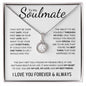 To My Soulmate | I Love You Forever & Always | Eternal Hope Necklace - Gift for Wife, Fiance, Girlfriend - ALL4THEGIFTOFIT