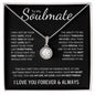To My Soulmate (Black Card) | I Love You Forever & Always | Eternal Hope Necklace - Gift for Wife, Fiance, Girlfriend - ALL4THEGIFTOFIT