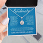 To My Soulmate (Blue Card) | I Love You Forever & Always | Eternal Hope Necklace - Gift for Wife, Fiance, Girlfriend - ALL4THEGIFTOFIT