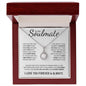 To My Soulmate | I Love You Forever & Always | Eternal Hope Necklace - Gift for Wife, Fiance, Girlfriend - ALL4THEGIFTOFIT