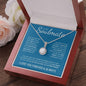 To My Soulmate (Blue Card) | I Love You Forever & Always | Eternal Hope Necklace - Gift for Wife, Fiance, Girlfriend - ALL4THEGIFTOFIT