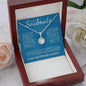To My Soulmate (Blue Card) | I Love You Forever & Always | Eternal Hope Necklace - Gift for Wife, Fiance, Girlfriend - ALL4THEGIFTOFIT