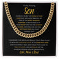 To Our Amazing Son | You are Always in Our Heart - Love Mom & Dad | Cuban Link Chain - ALL4THEGIFTOFIT