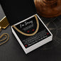 I'm Sorry - I Was a Fool | Cuban Link Chain - Gift for Husband, Soulmate, Fiancé, Boyfriend - ALL4THEGIFTOFIT