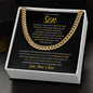 To Our Amazing Son | You are Always in Our Heart - Love Mom & Dad | Cuban Link Chain - ALL4THEGIFTOFIT