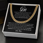 To My Son (Black Card) | Reach for the Stars | Love, Mom (Cuban Link Chain) - ALL4THEGIFTOFIT