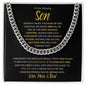 To Our Amazing Son | You are Always in Our Heart - Love Mom & Dad | Cuban Link Chain - ALL4THEGIFTOFIT