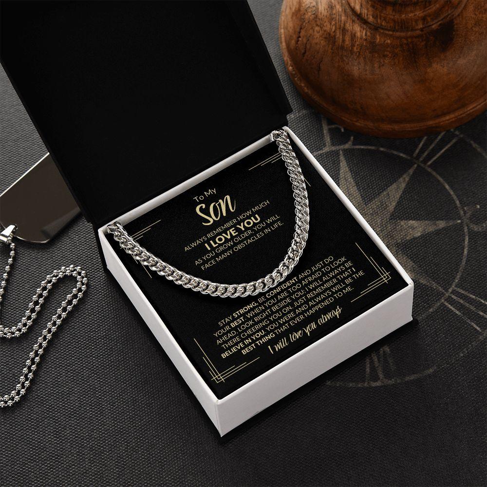 To My Son | I Believe In You | Cuban Link Chain - ALL4THEGIFTOFIT