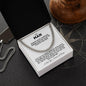 To My Man | My King | Cuban Link Chain - Gift for Husband, Soulmate, Fiancé, Boyfriend - ALL4THEGIFTOFIT