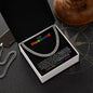 To My Husband | My Love, My Life | Cuban Link Chain - Gift for Soulmate, Birthday, Anniversary - ALL4THEGIFTOFIT