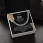 To My Son | I Would Use My Last Breath to Say I Love You | Cuban Link Chain - ALL4THEGIFTOFIT