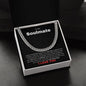 To My Soulmate | My Last Everything | Cuban Link Chain - Gift for Man, Husband, Fiance - ALL4THEGIFTOFIT