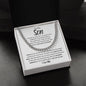 To My Son - Reach for the Stars (Cuban Link Chain) - ALL4THEGIFTOFIT